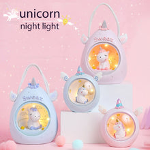 Load image into Gallery viewer, Cartoon Unicorn LED Night Light Baby Nursery Lamps Table Decorative Light Children Kids Toys